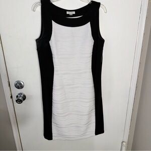 Calvin Klein black and white dress size 12